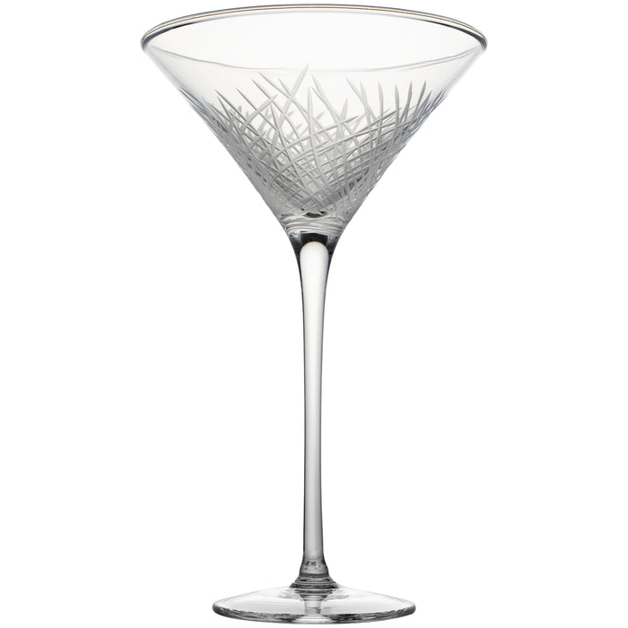 Martini Glass, Grass-Cut, Set of 4