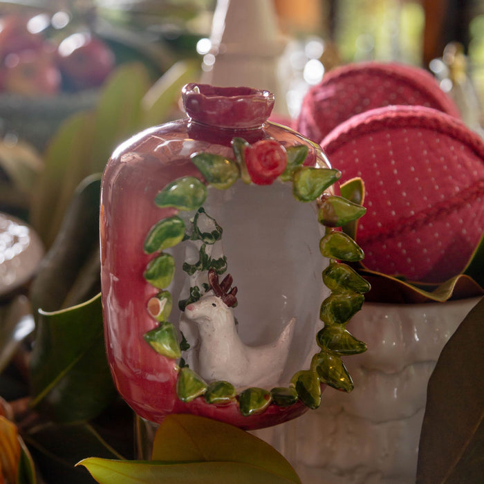 Ceramic Fruit Sculpture, Pomegranate