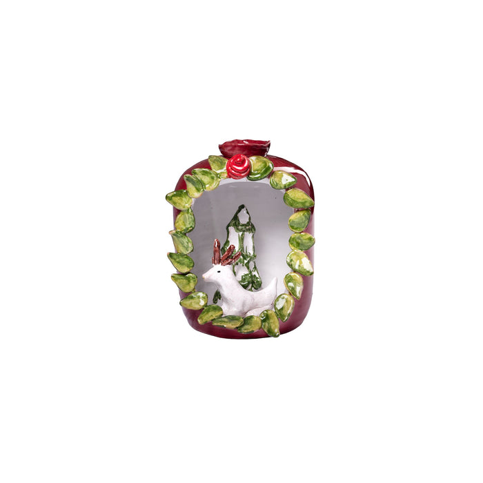 Ceramic Fruit Sculpture, Pomegranate