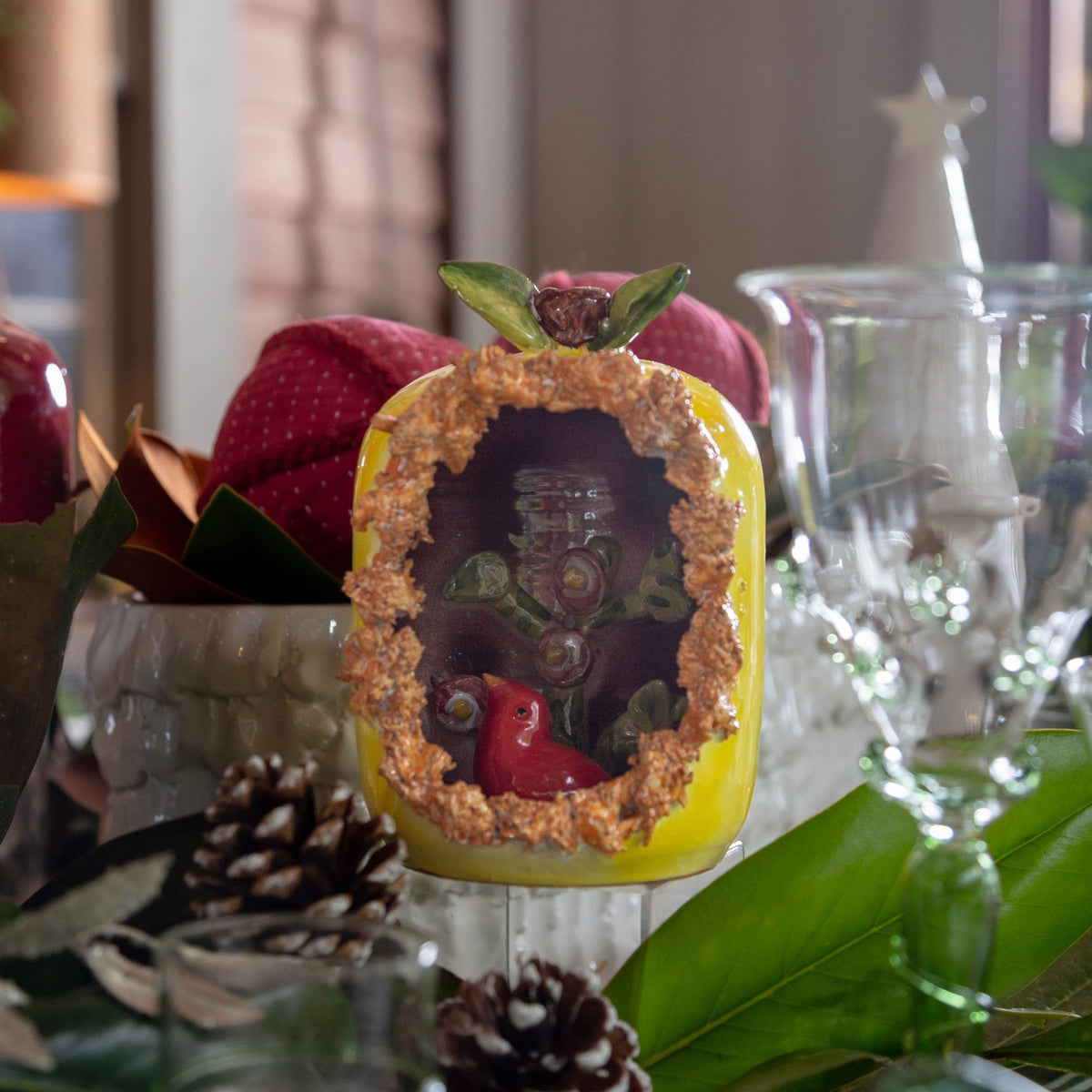 Ceramic Fruit Sculpture, Pear