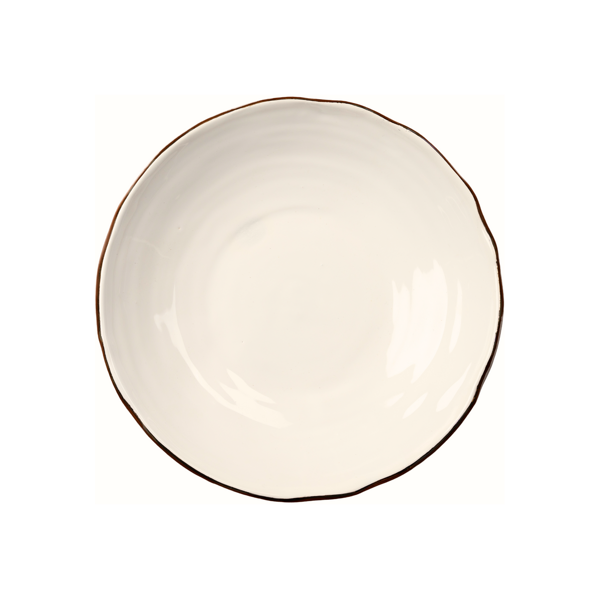 Gold Rim Soup Bowl
