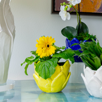 Yellow Artichoke Cachepot
