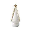 White Christmas Tree with Gold Tipped Branches, Large