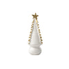 White Christmas Tree with Gold Tipped Branches, Medium