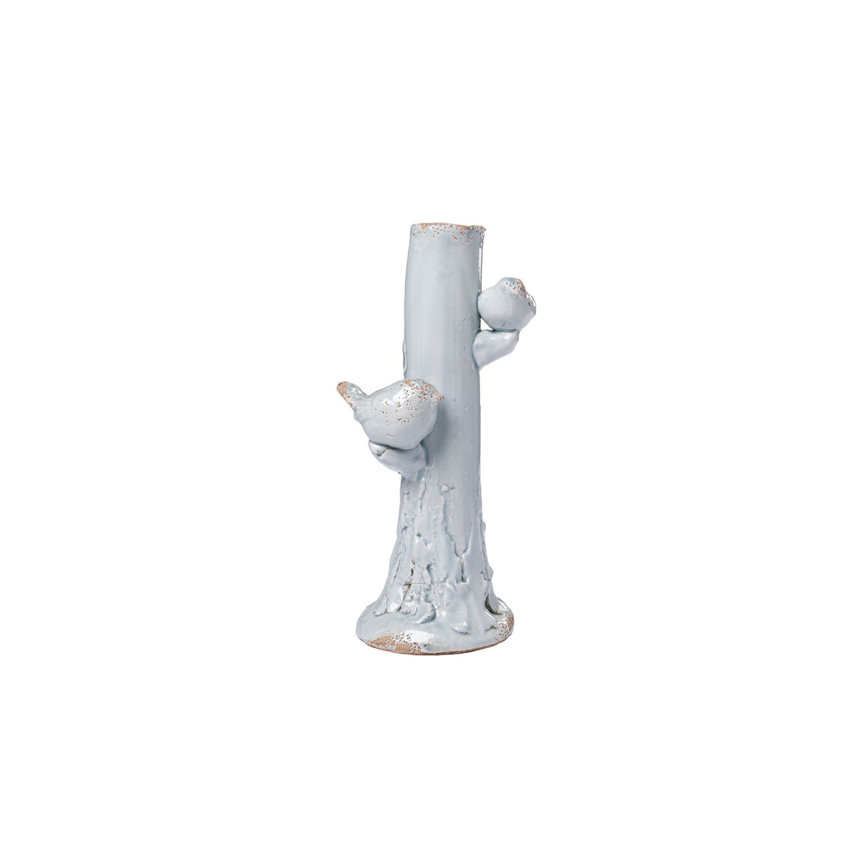 Light Blue Vase With Bird