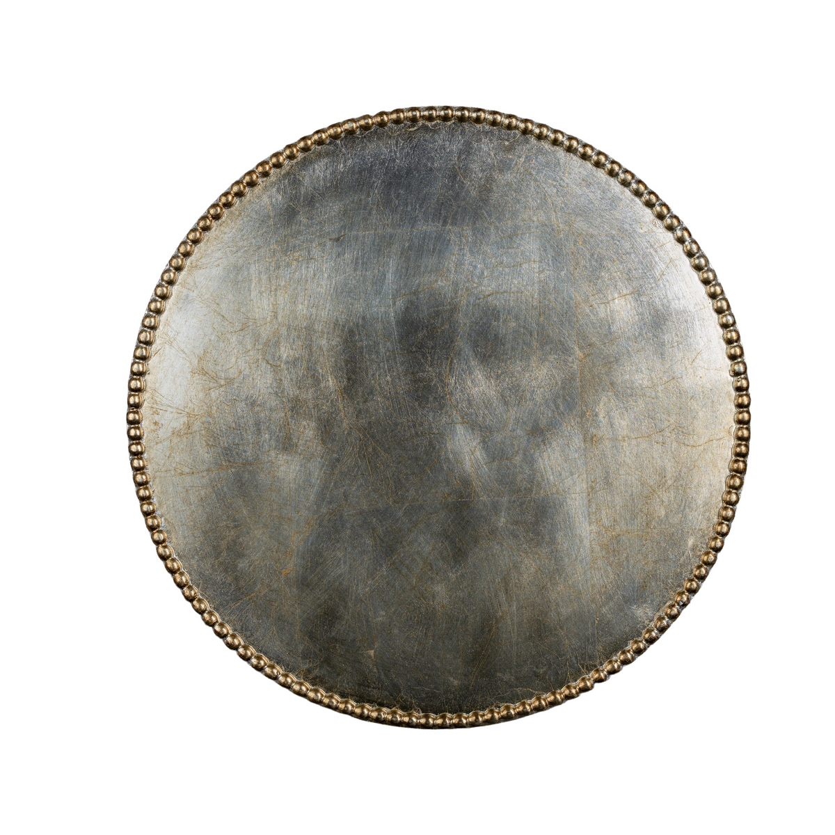 Round Placemat, Antique Silver