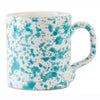 Taverna Speckled Mug, Turquoise/White