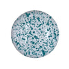 Taverna Speckled Dessert Plate, Turquoise/White