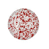 Taverna Speckled Dessert Plate, Red/White