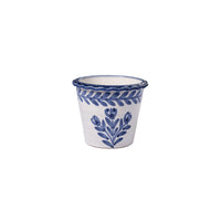 Small Blue Thumbprint Pot