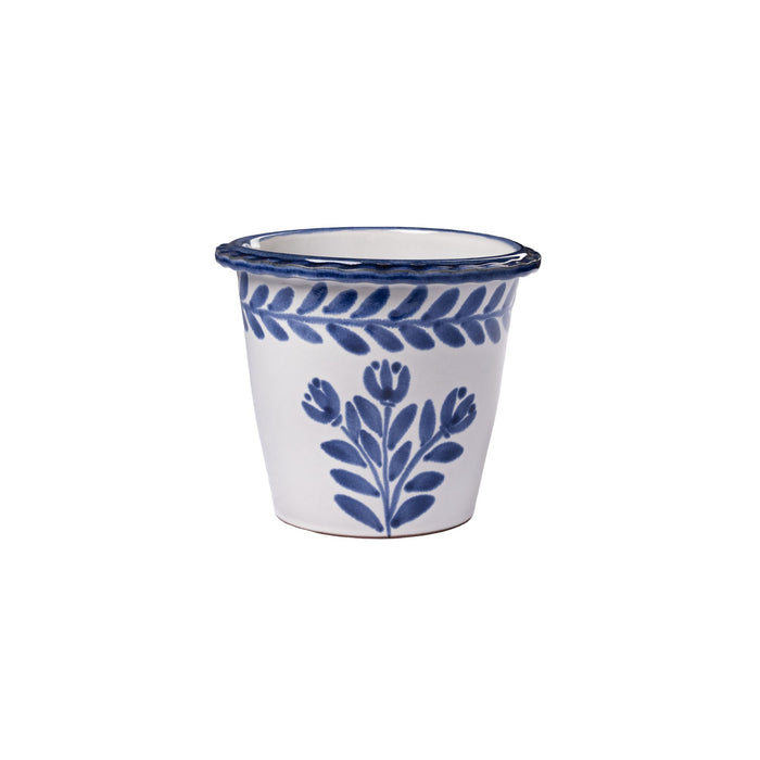 Medium Blue Thumbprint Pot