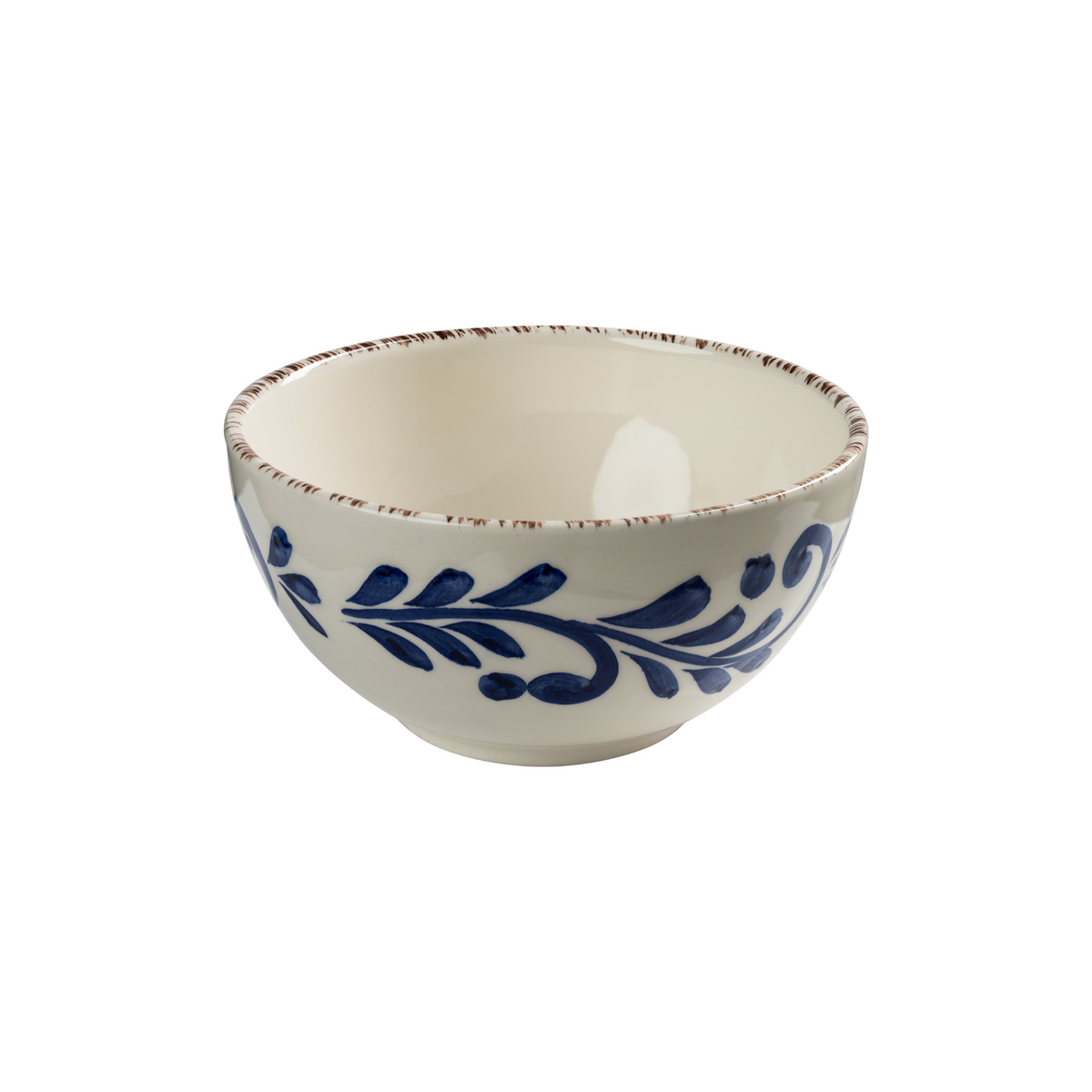 Casa Nuno Soup Bowl, Blue Scroll