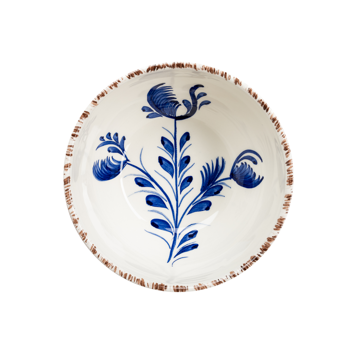 Casa Nuno Bowl, Blue & White Flowers