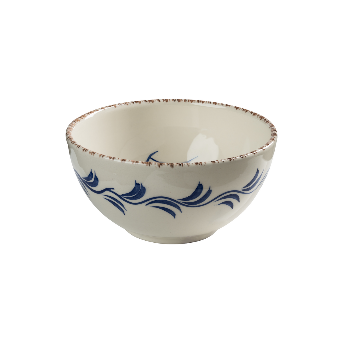 Casa Nuno Bowl, Blue with Flowers & Vine
