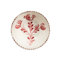 Casa Nuno Bowl, Pink with 3 Flowers