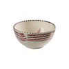 Casa Nuno Bowl, Pink with Flowers & Waves