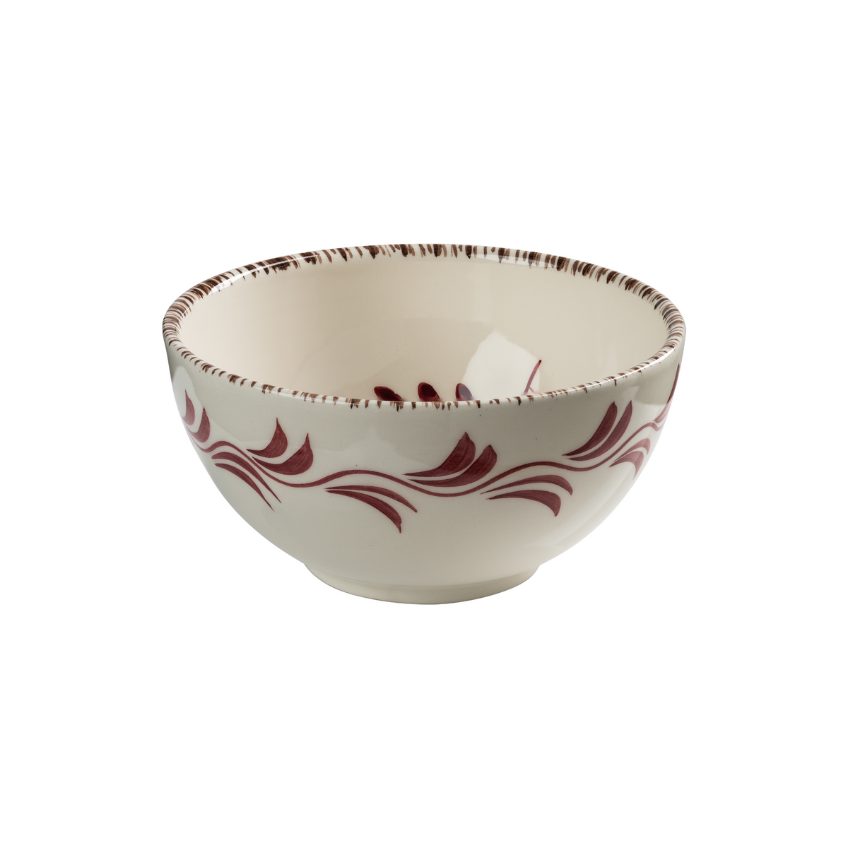 Casa Nuno Bowl, Pink with 3 Flowers