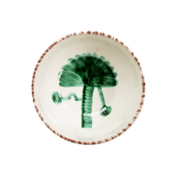 Casa Nuno Bowl, Green with Palm