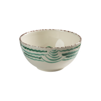 Casa Nuno Bowl, Green Waves & Flowers