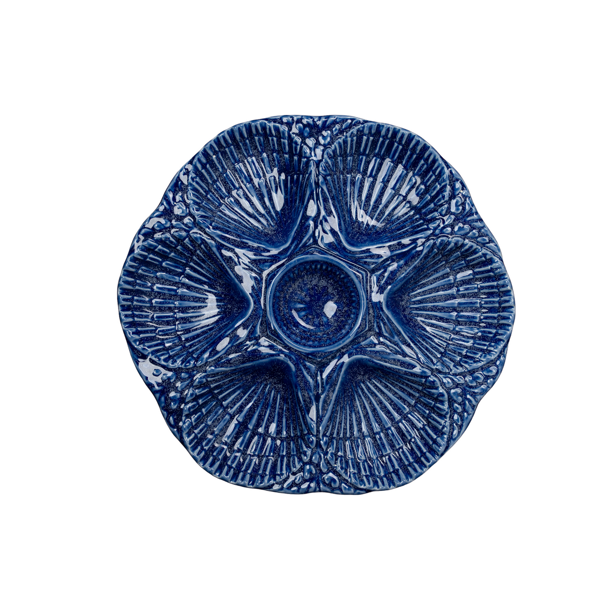 NOLA Oyster Plate, Cobalt