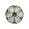 NOLA Oyster Plate, Green & Pink