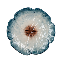 Elisabetta Flower Dinner Plate, Blue