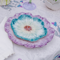 Elisabetta Flower Dinner Plate, Lilac