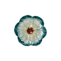 Elisabetta Flower Dessert Plate, Green