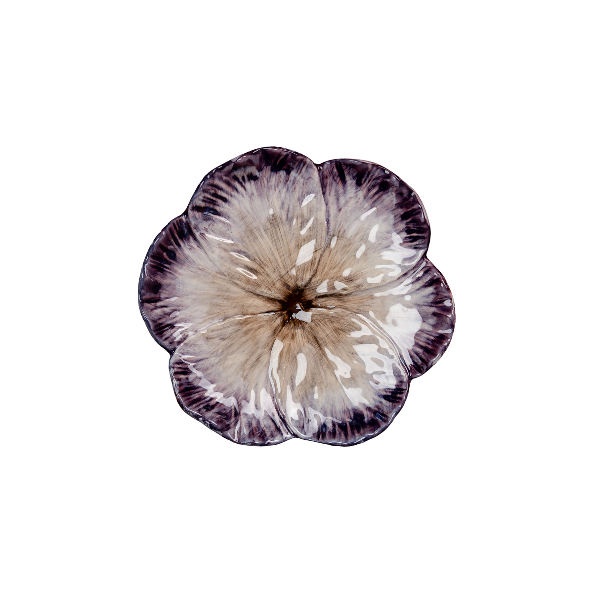 Elisabetta Flower Dessert Plate, Lilac