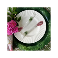 Compagnia Dinner Plate, Green Oak Leaves