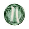 Asparagus Plate, Green w/ White