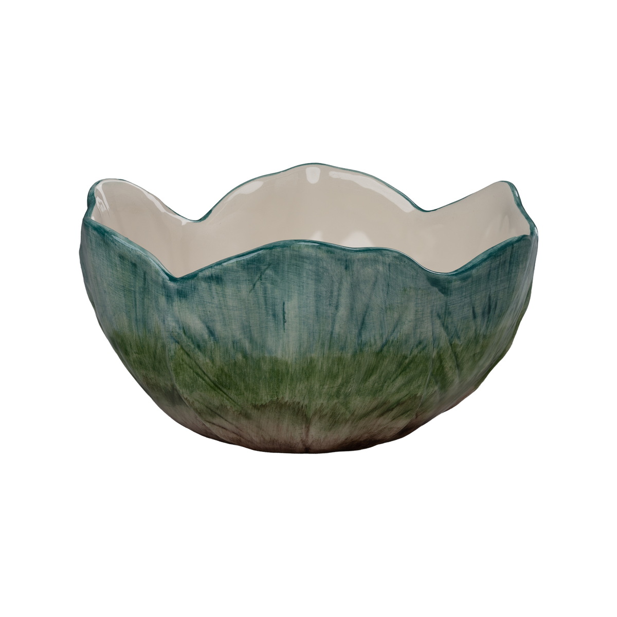 Elisabetta Flower Cereal Bowl, Green