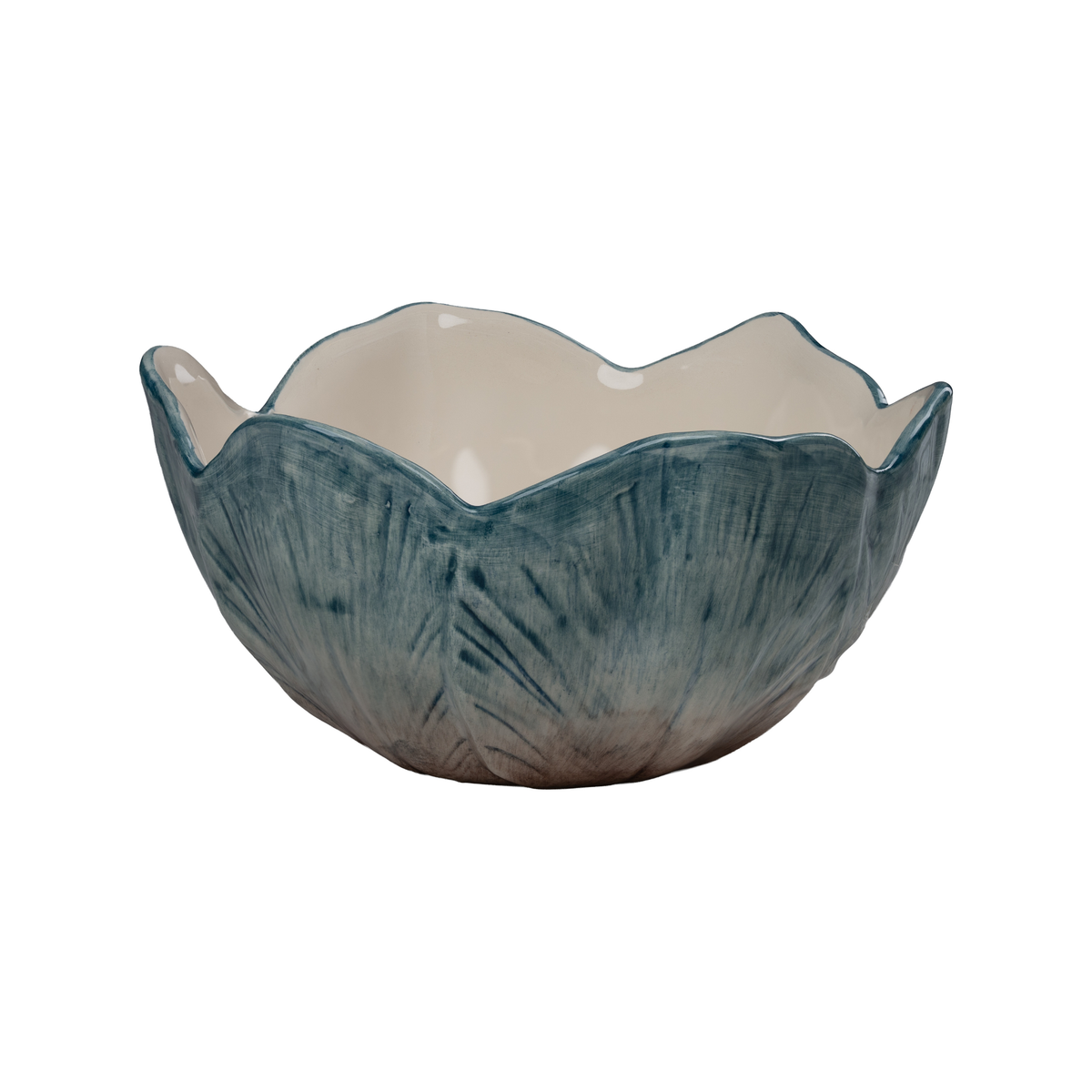Elisabetta Flower Cereal Bowl, Blue