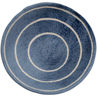 Plate, Blue Organic Basket