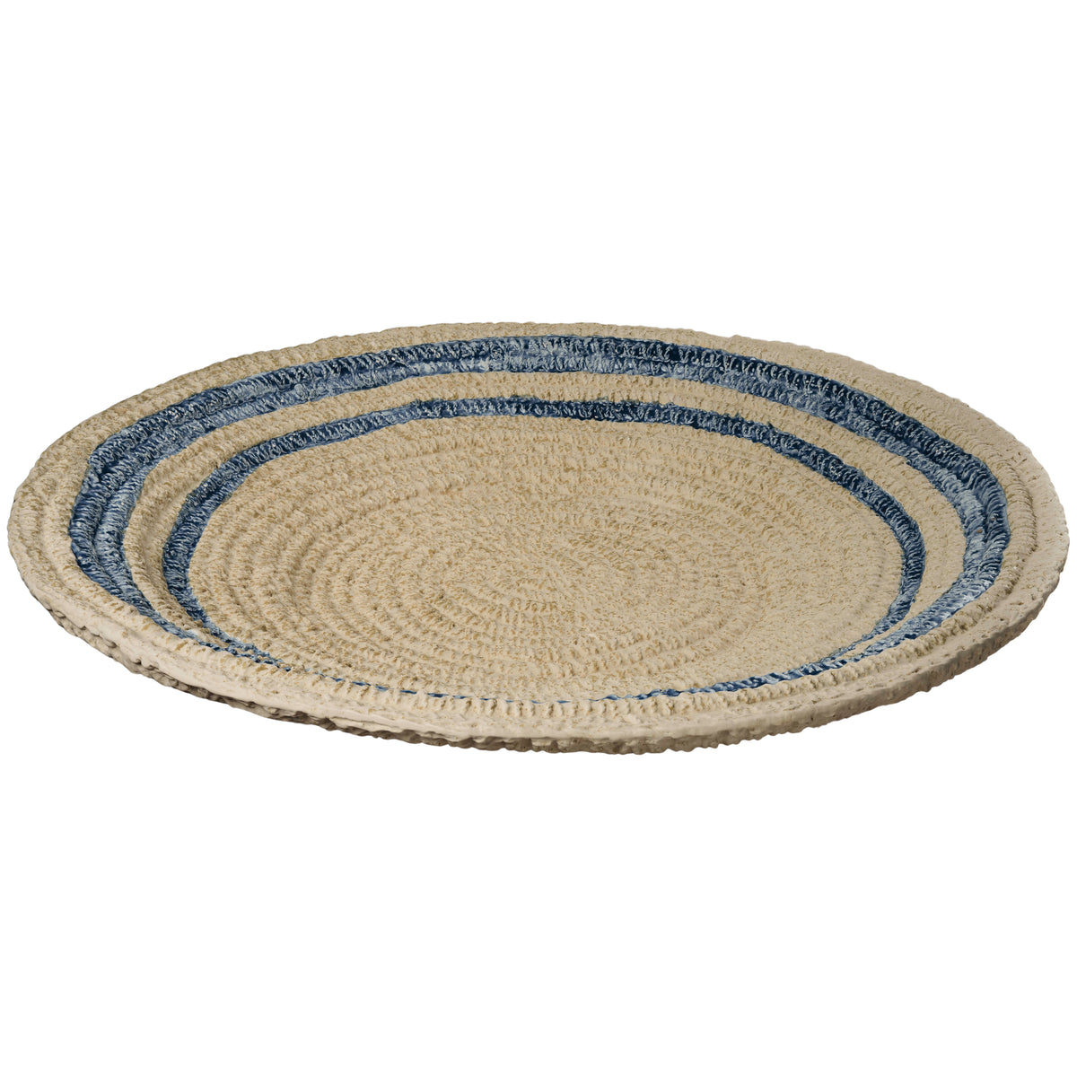 Plate, Aster Sand & Blue
