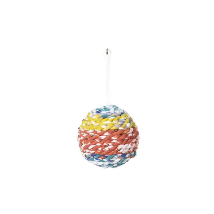 Kantha Rope Ball Ornament
