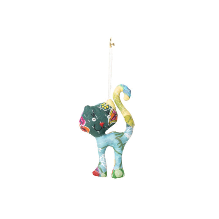 Kantha Cat Ornament