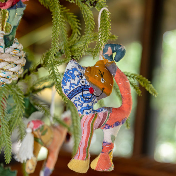 Kantha Cat Ornament
