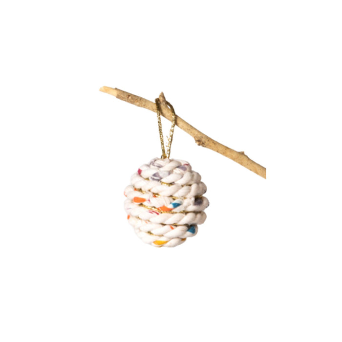 Kantha Rope Ball Ornament