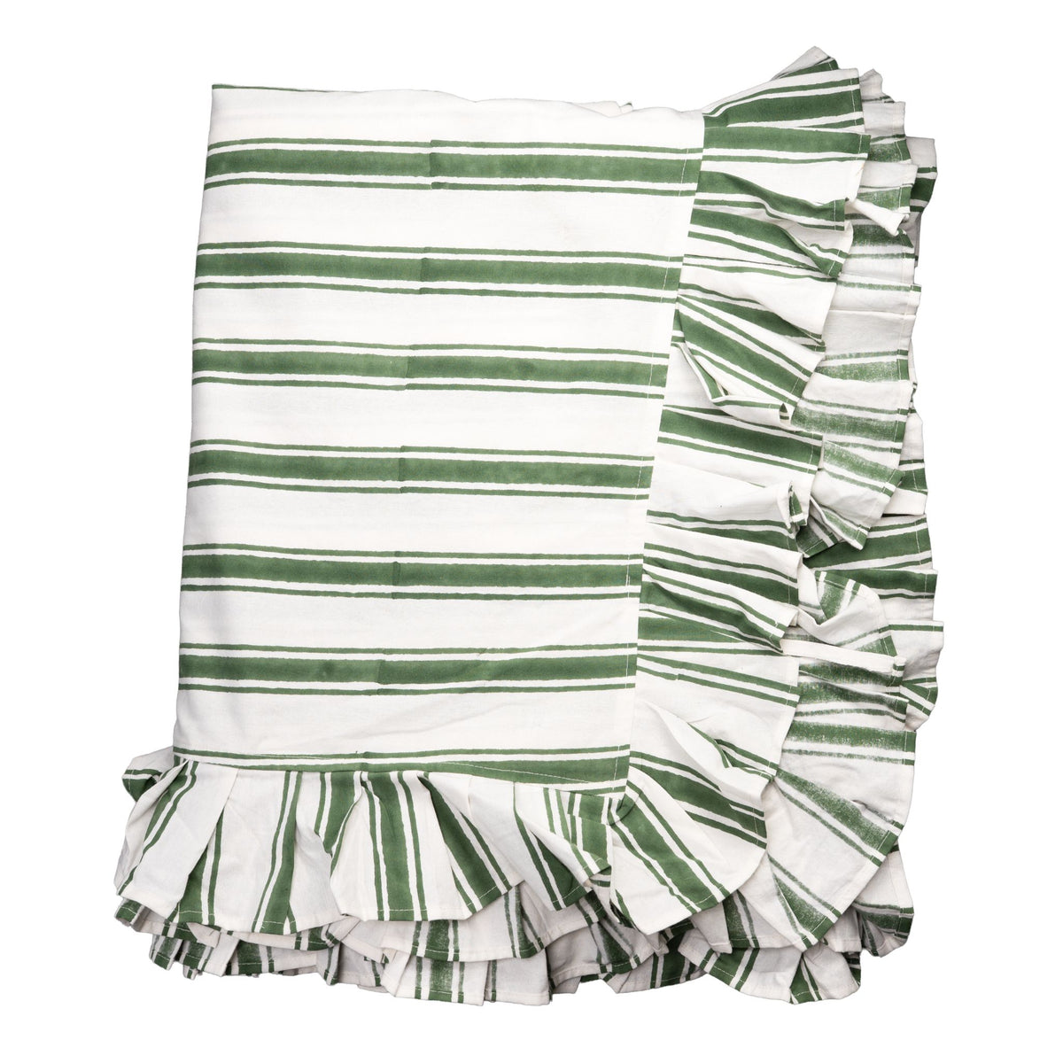 Cotswold Tablecloth, Green & White