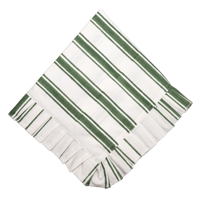 Cotswold Napkin, Green & White