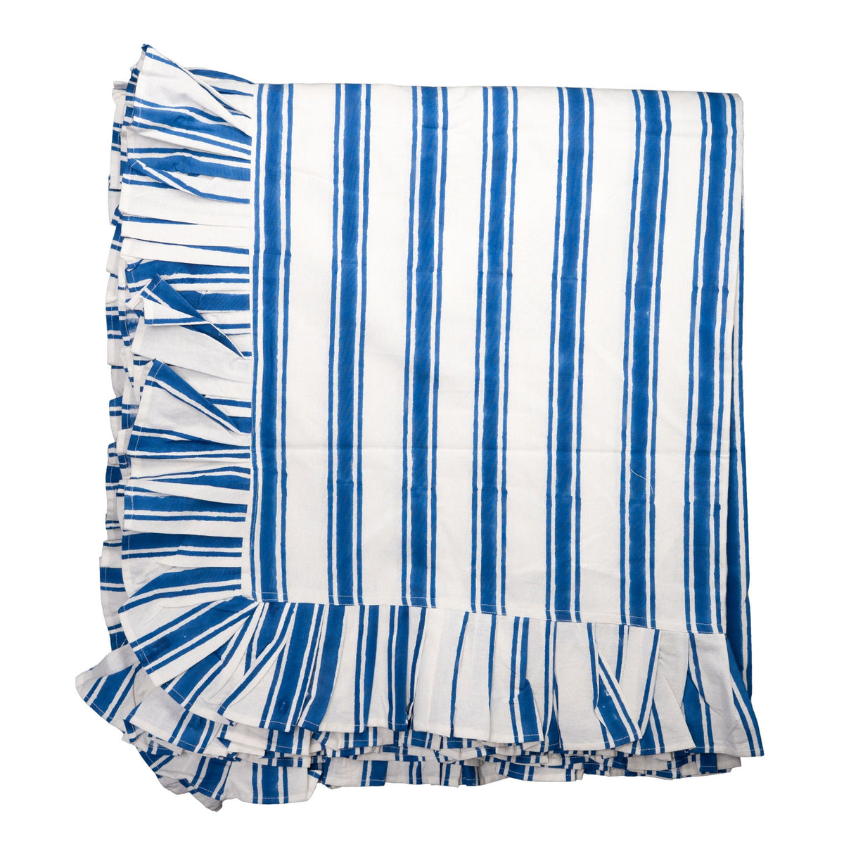 Cotswold Tablecloth, Blue & White Stripe