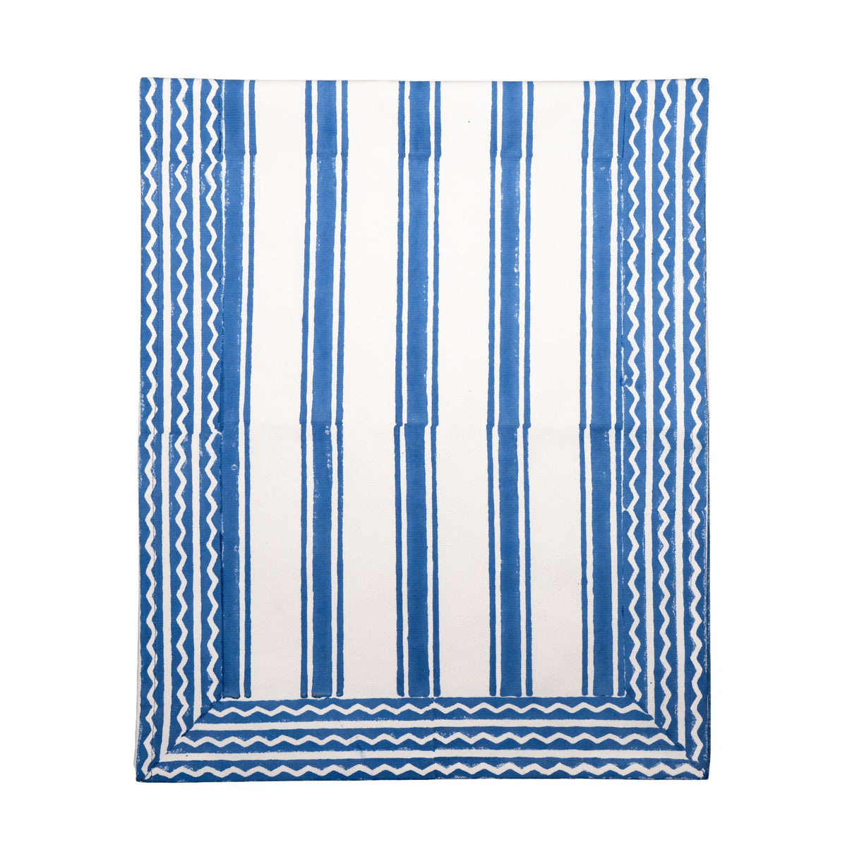 Table Runner, Blue & White Striped