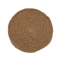 Cotswolds Jute Placemat, With Natural Round