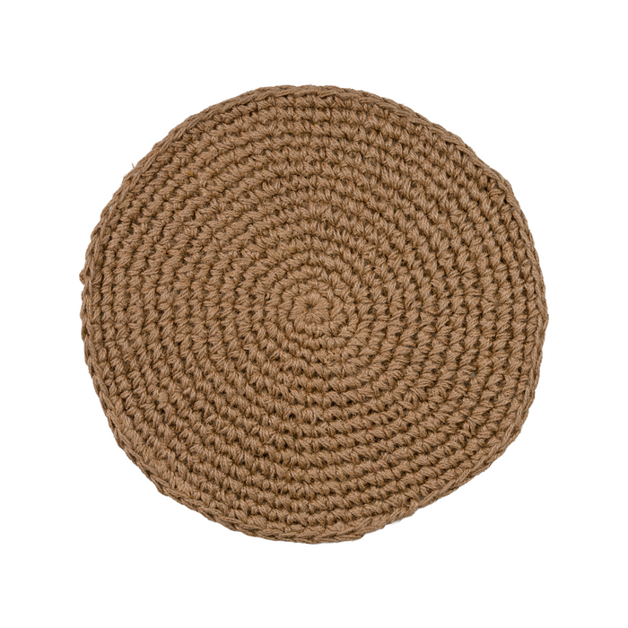 Cotswolds Jute Placemat, With Natural Round, Set of 4