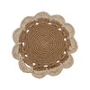 Cotswolds Jute Placemat, With Scalloped Ivory Edge