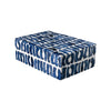 Bone Inlaid Box, Small, Blue and White