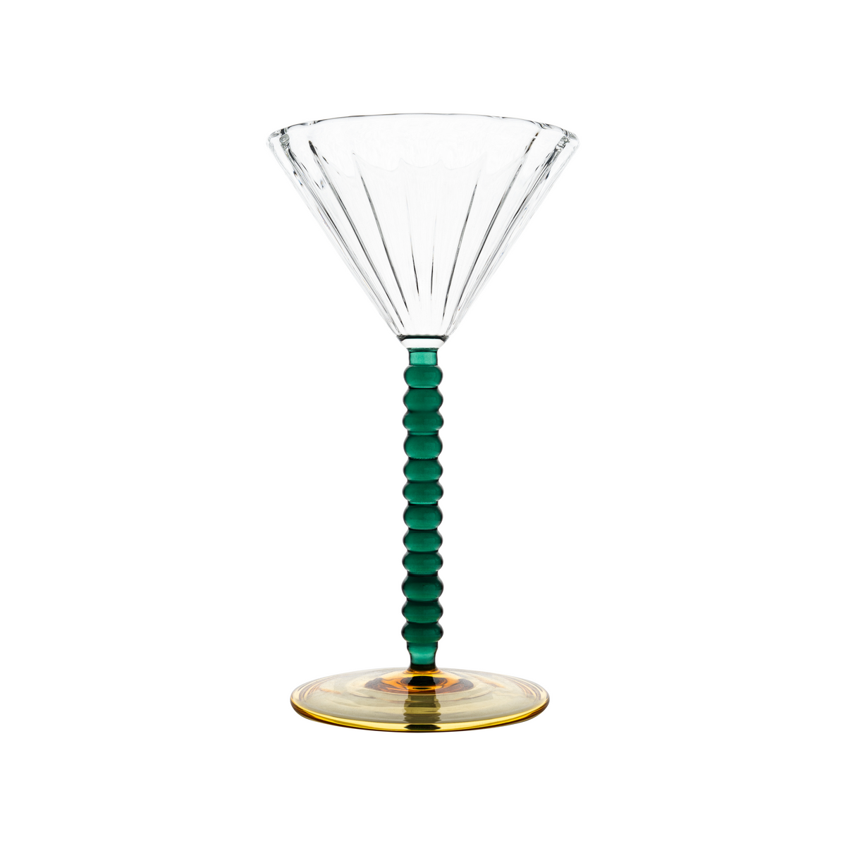 Palazzo Martini Glass, Clear, Green, Gold
