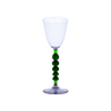 Palazzo Round Wine Glass, Lavender & Green