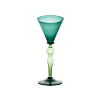 Palazzo Wine Glass, Turquoise & Green